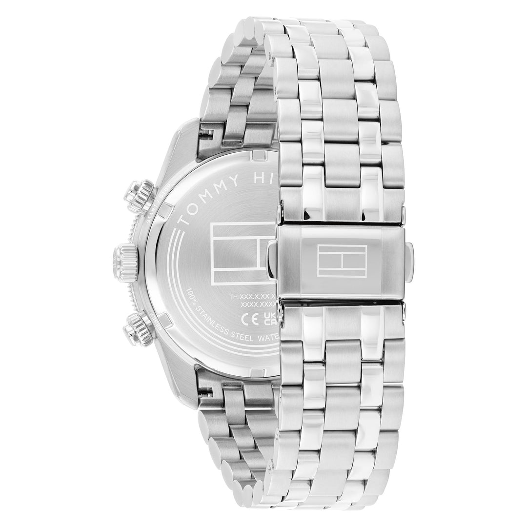 Tommy Hilfiger Stainless Steel Silver Dial Chronograph Men's Watch - 1792214