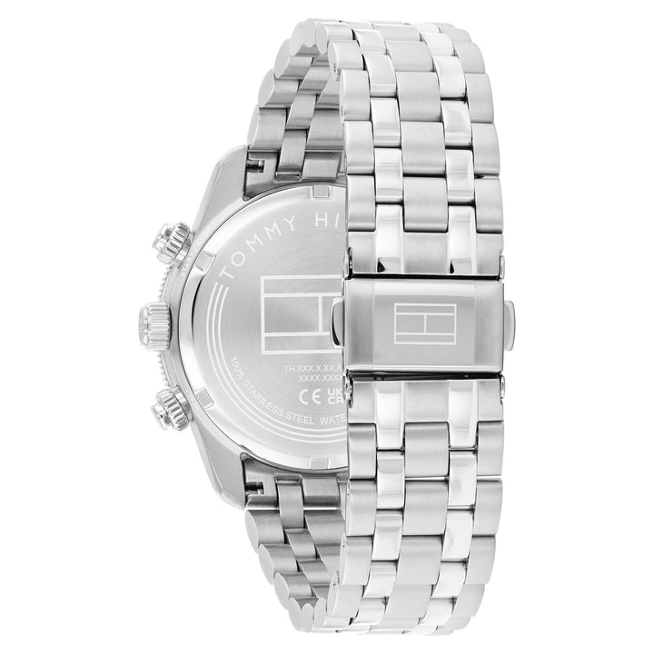 Tommy Hilfiger Stainless Steel Green Dial Chronograph Men's Watch - 1792215