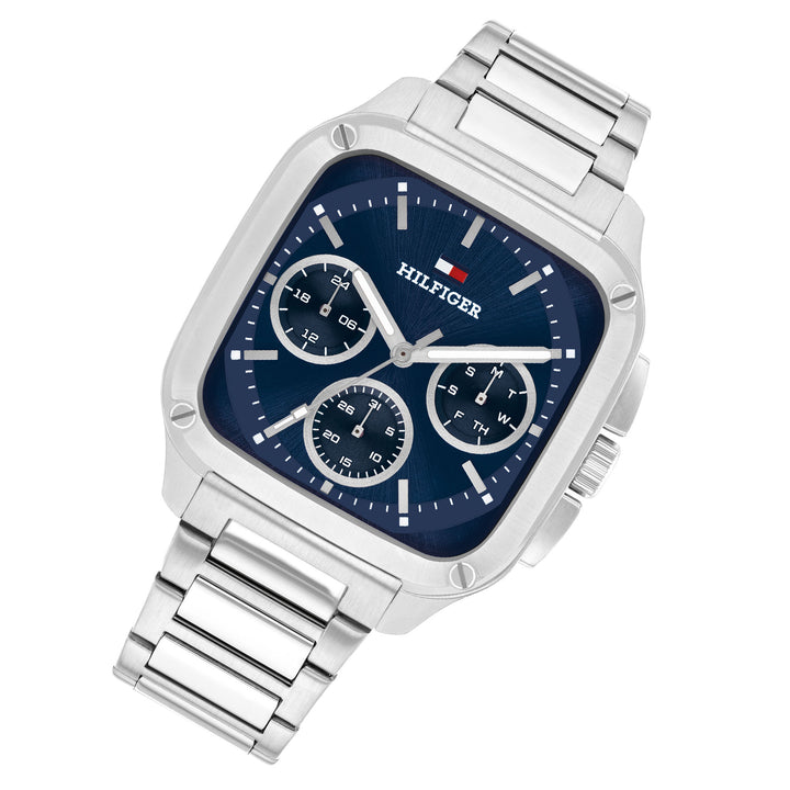 Tommy Hilfiger Stainless Steel Blue Dial Multi-function Men's Watch - 1792222