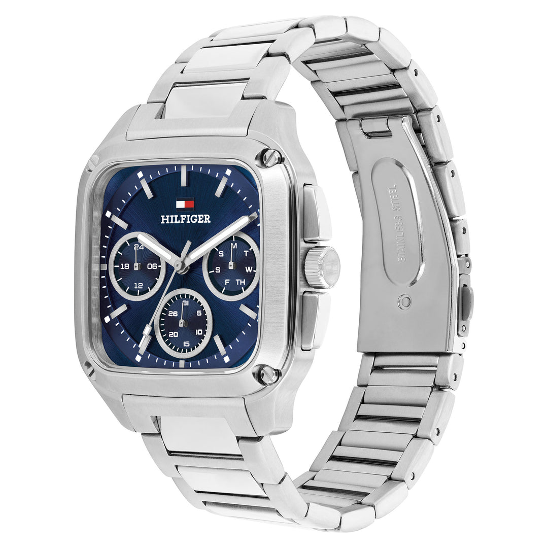 Tommy Hilfiger Stainless Steel Blue Dial Multi-function Men's Watch - 1792222