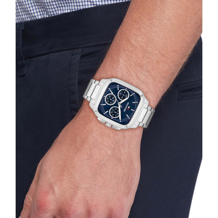 Tommy Hilfiger Stainless Steel Blue Dial Multi-function Men's Watch - 1792222