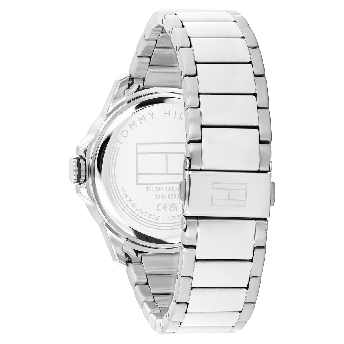 Tommy Hilfiger Stainless Steel Black Dial Men's Watch - 1792228