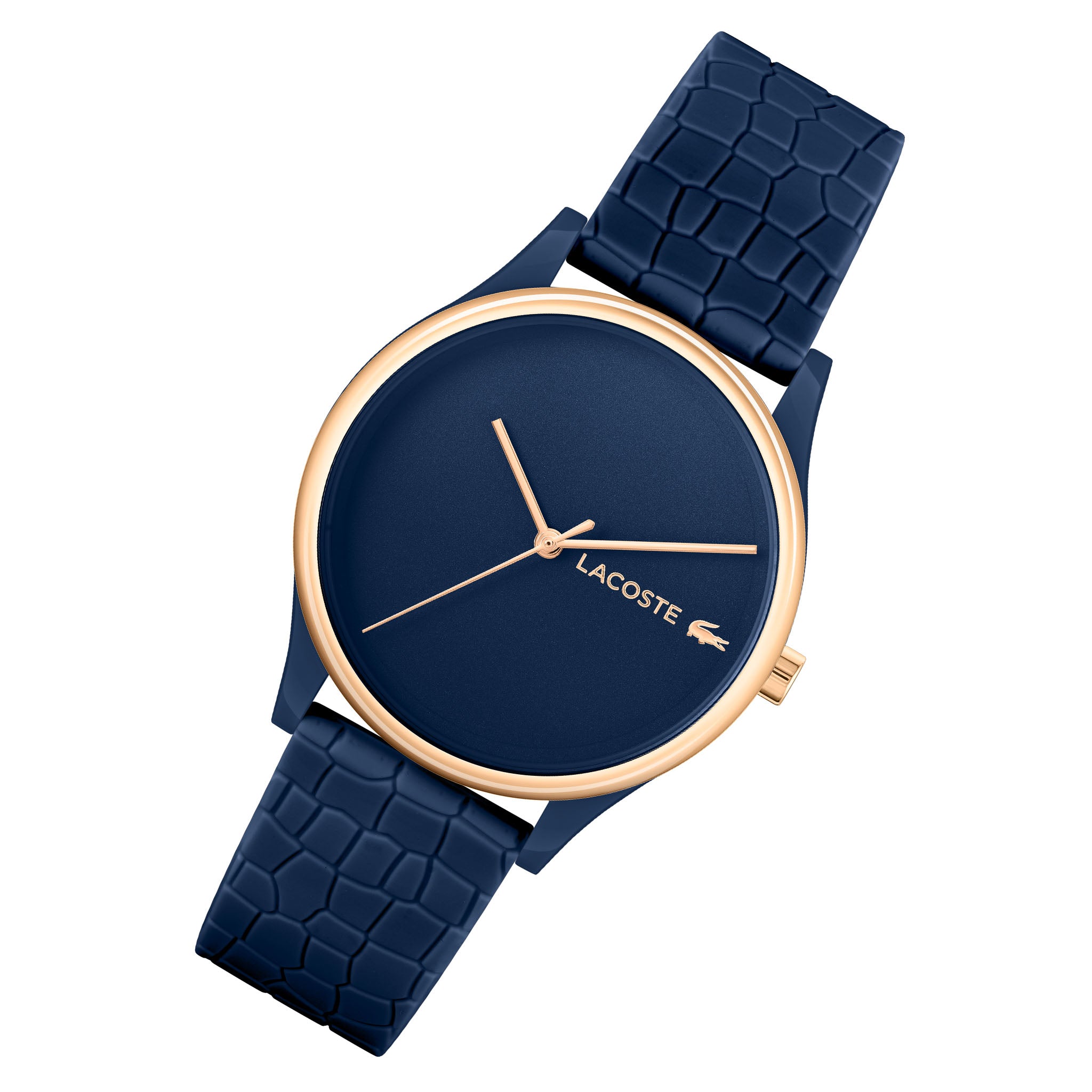 Lacoste Crocodelle Navy Silicone Women's Watch - 2001274