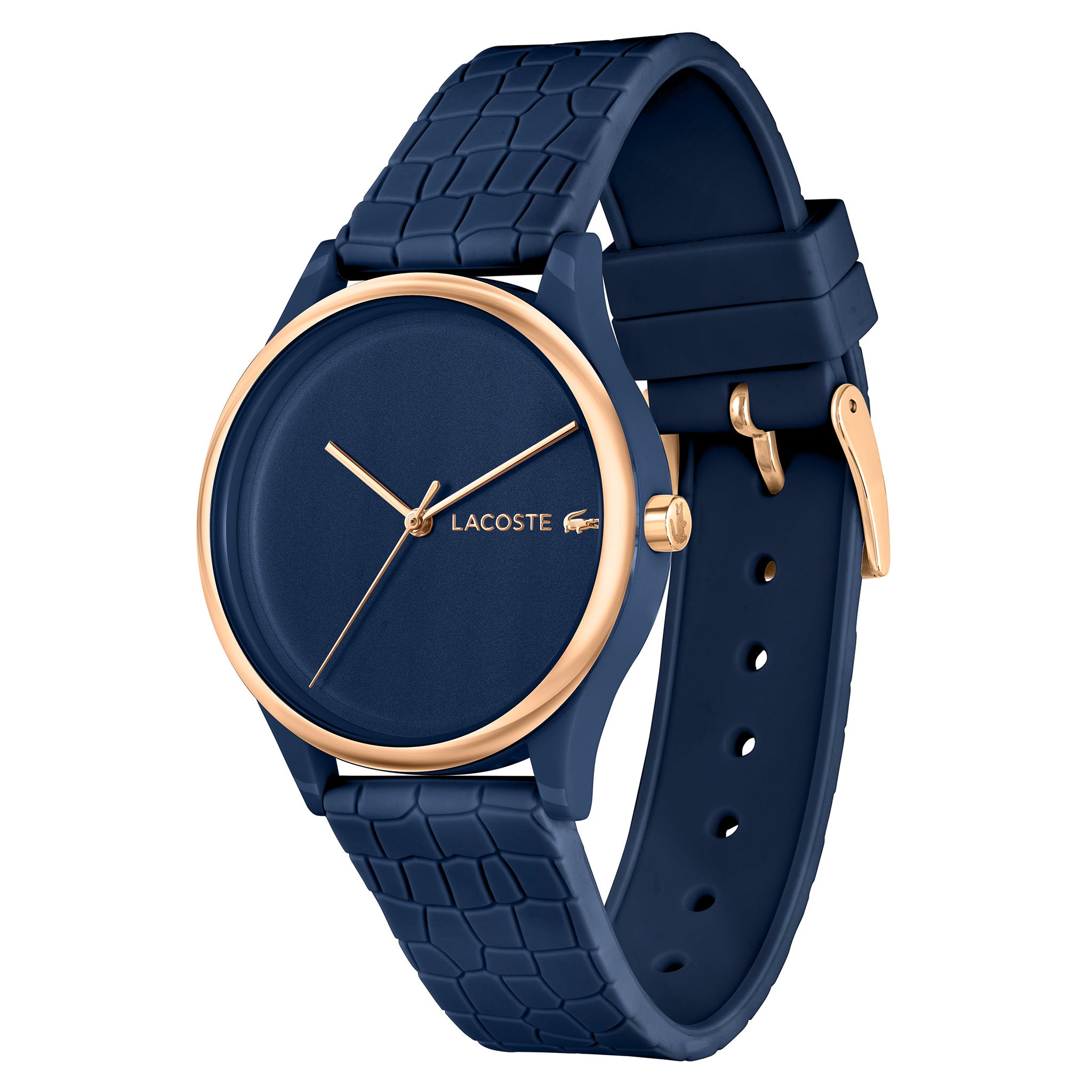 Lacoste Crocodelle Navy Silicone Women's Watch - 2001274