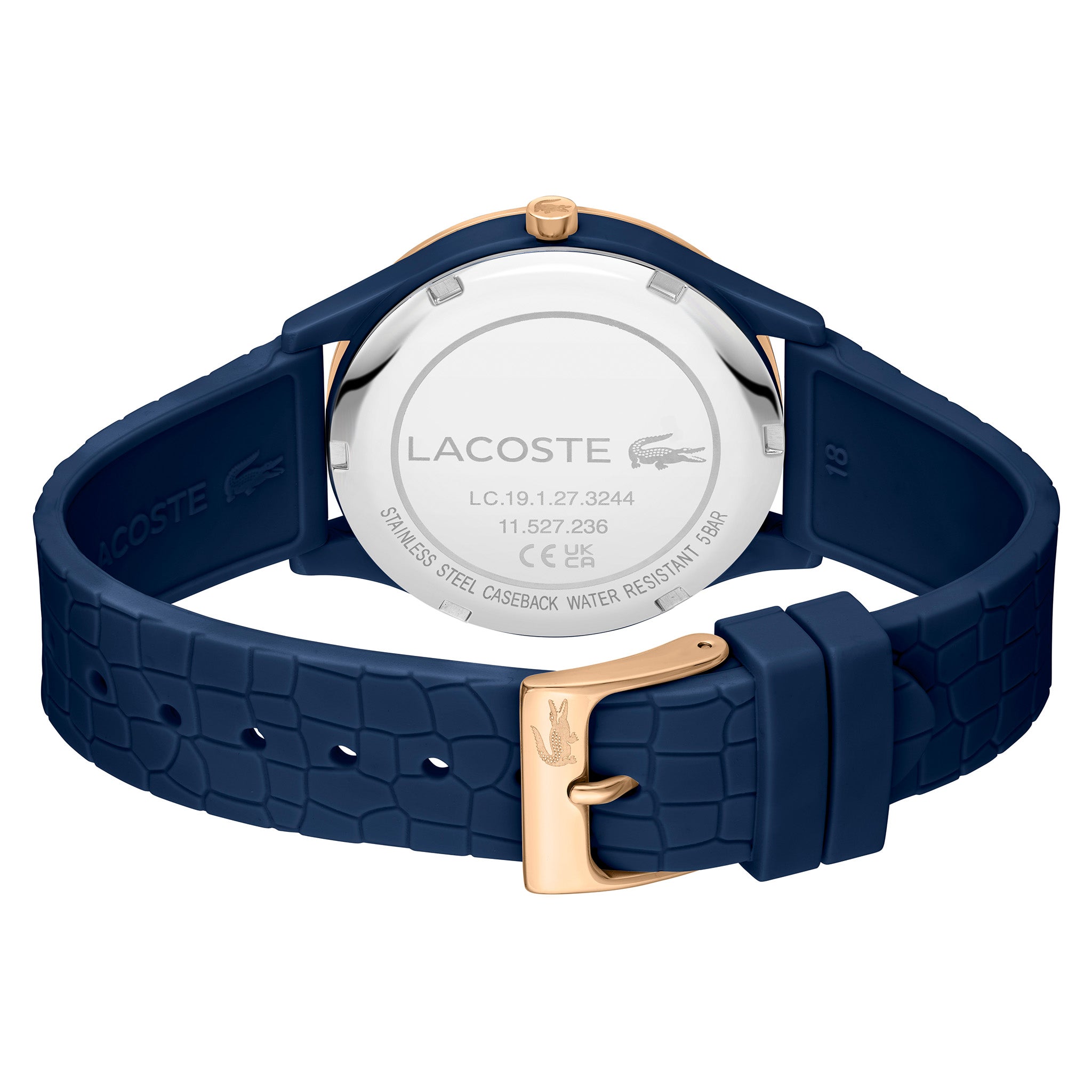 Lacoste Crocodelle Navy Silicone Women's Watch - 2001274