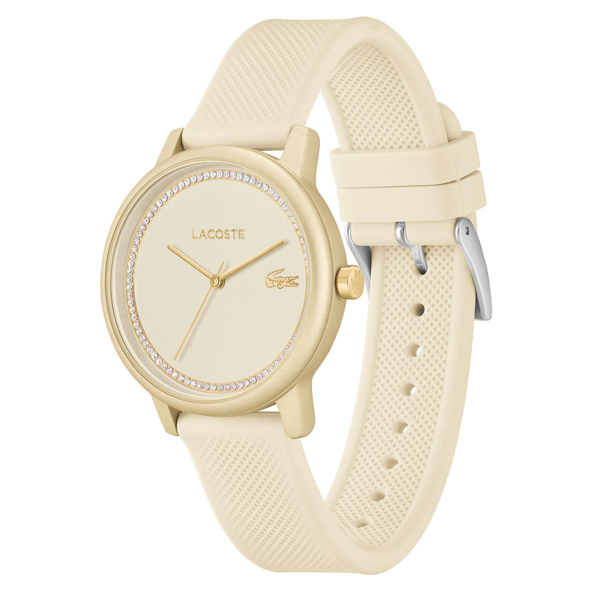 Lacoste 12.12 Silicone Champagne Dial Women's Watch - 2001288