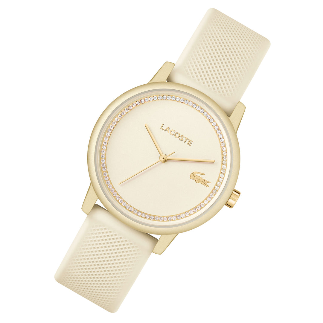 Lacoste 12.12 Silicone Champagne Dial Women's Watch - 2001288
