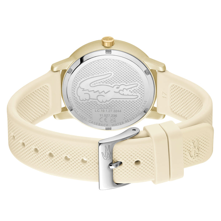 Lacoste 12.12 Silicone Champagne Dial Women's Watch - 2001288