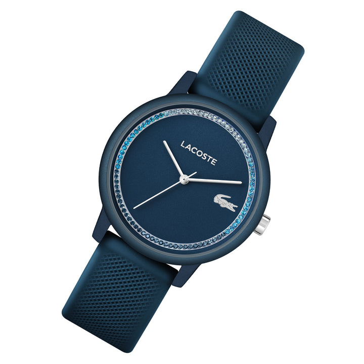 Lacoste 12.12 Silicone Blue Metallic Dial Women's Watch - 2001290