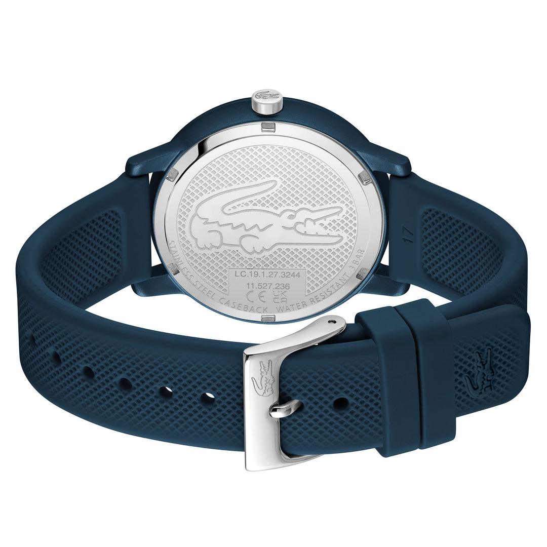 Lacoste 12.12 Silicone Blue Metallic Dial Women's Watch - 2001290