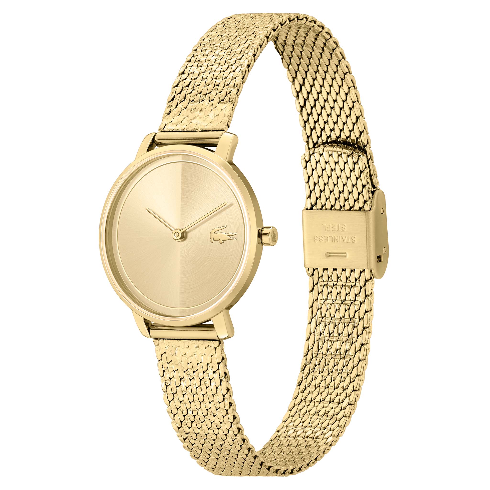 Lacoste Gold Steel Mesh Slim Women's Watch - 2001297