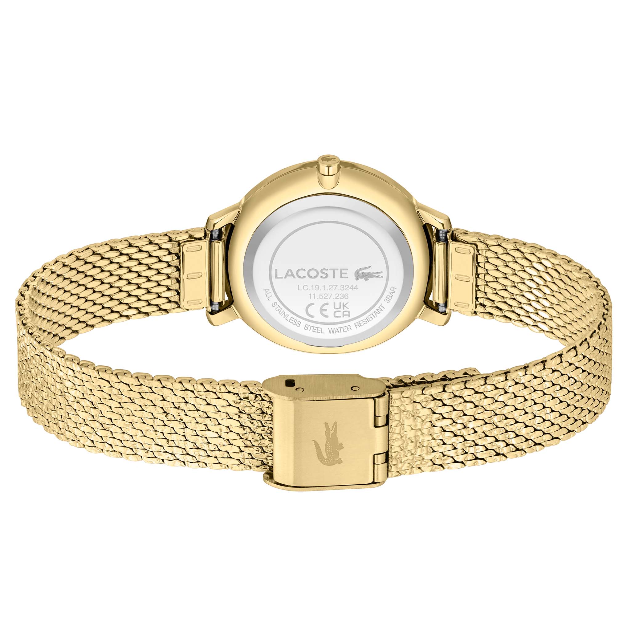 Lacoste Gold Steel Mesh Slim Women's Watch - 2001297