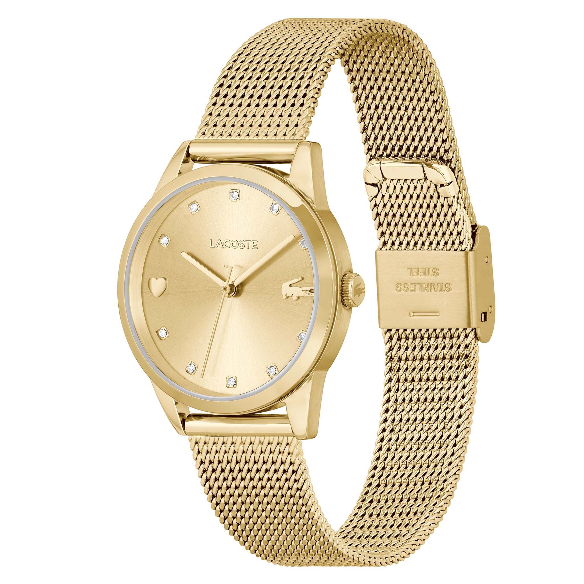 Lacoste Stargaze Gold Steel Mesh Women's Watch - 2001308