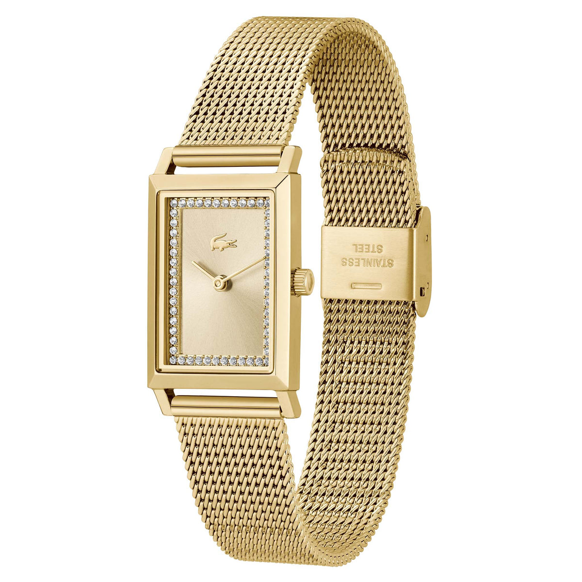 Lacoste Gold Steel Mesh Slim Women's Watch - 2001315