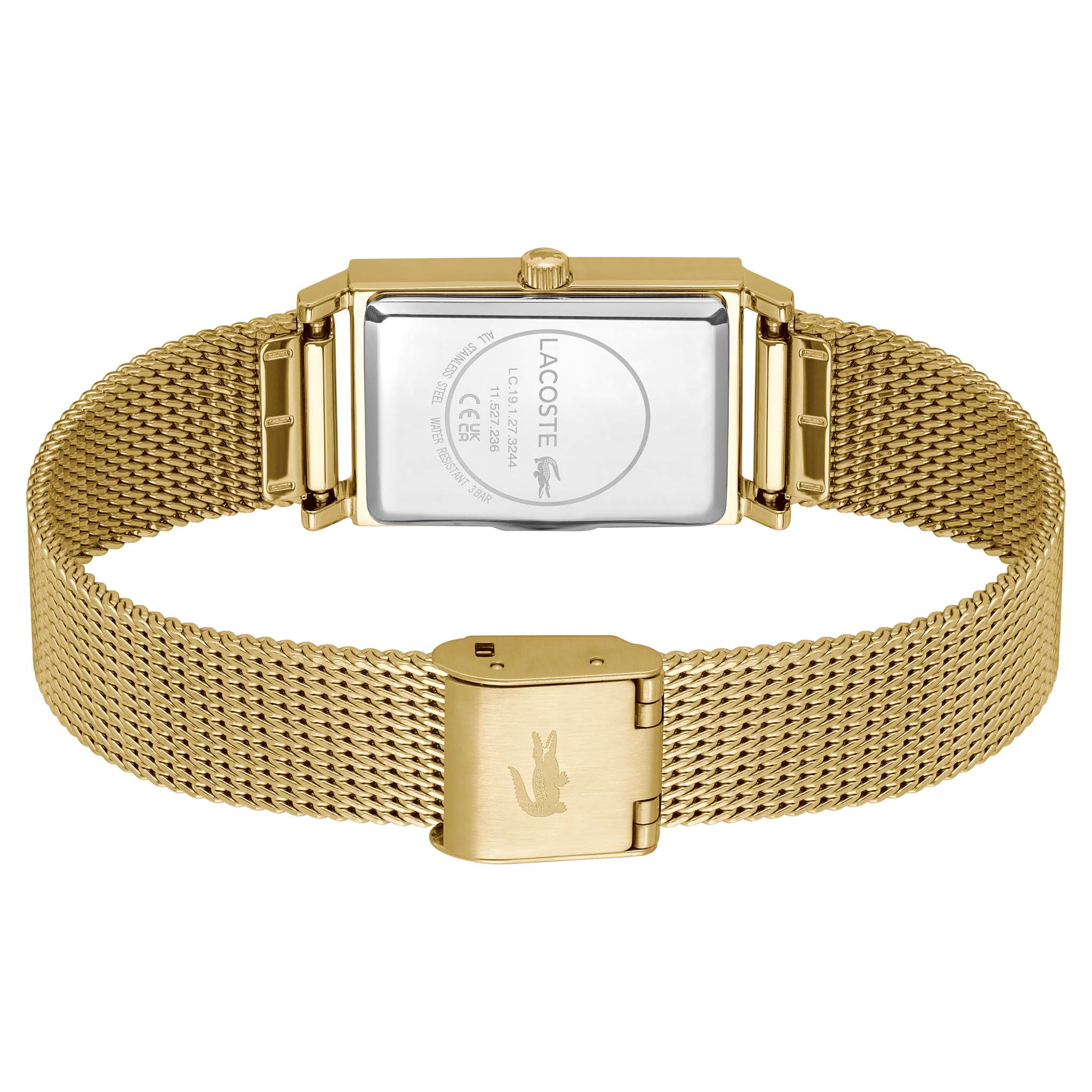 Lacoste Gold Steel Mesh Slim Women's Watch - 2001315