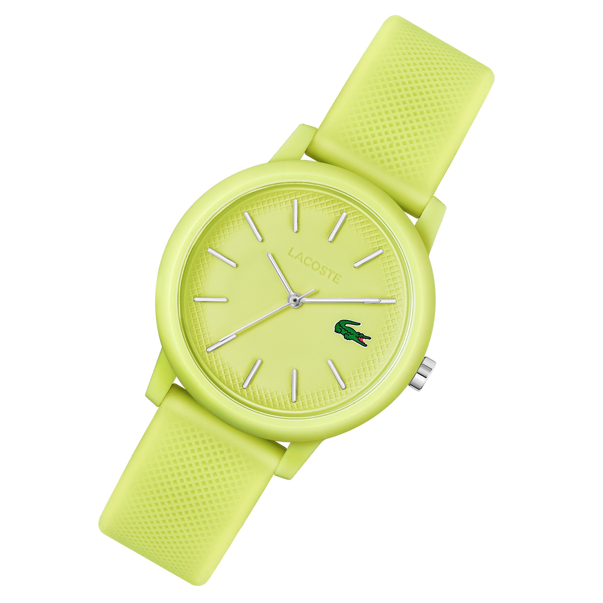 Lacoste Silicone Yellow Dial Women's Watch - 2001316