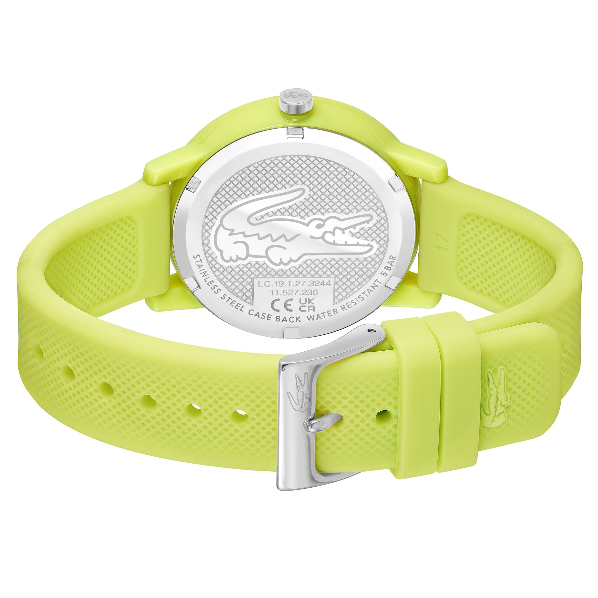 Lacoste Silicone Yellow Dial Women's Watch - 2001316