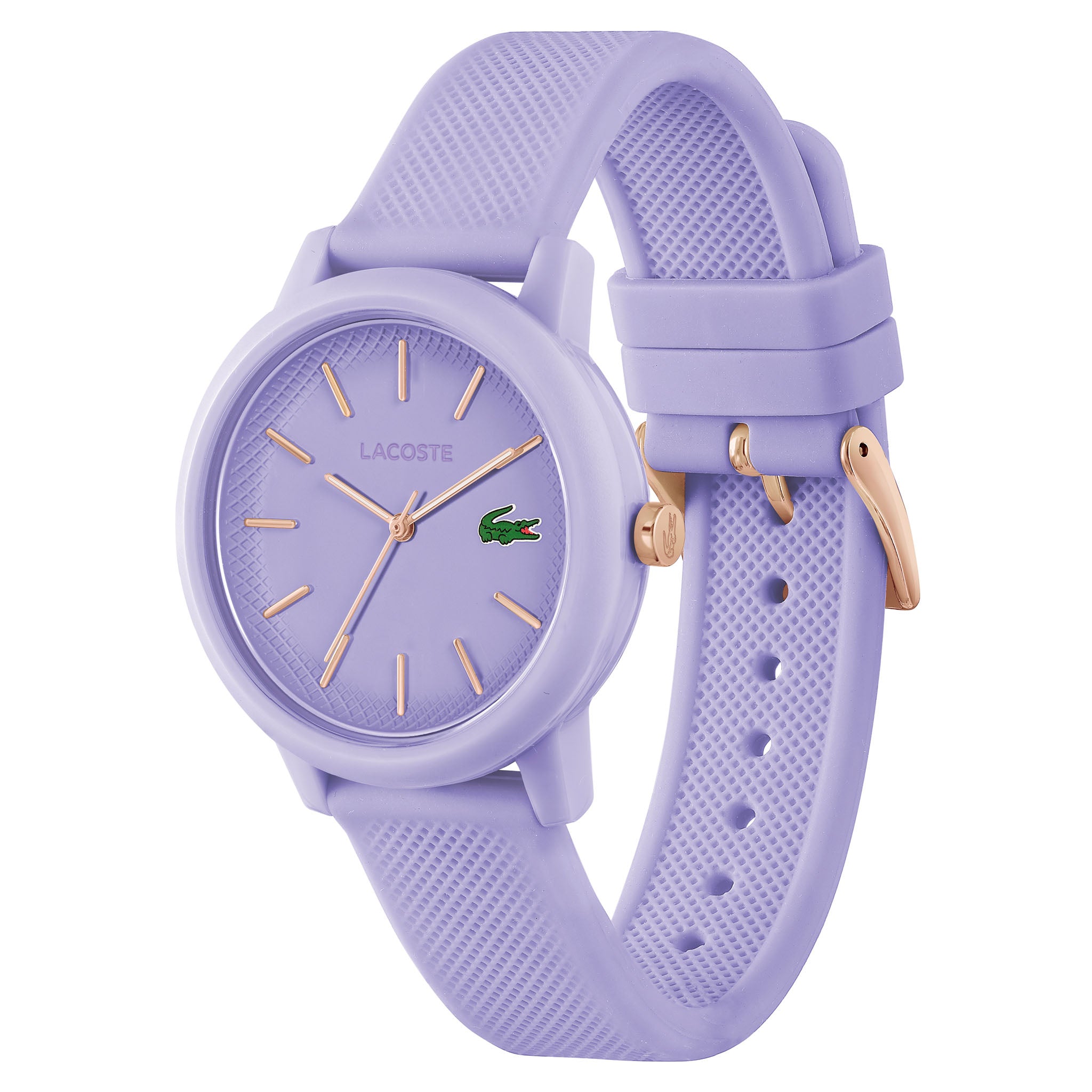 Lacoste Silicone Purple Dial Women's Watch - 2001317