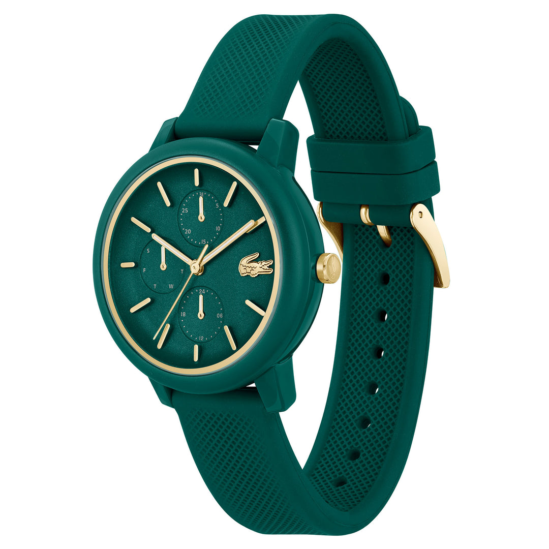 Lacoste Silicone Green Dial Multi-function Women's Watch - 2001329