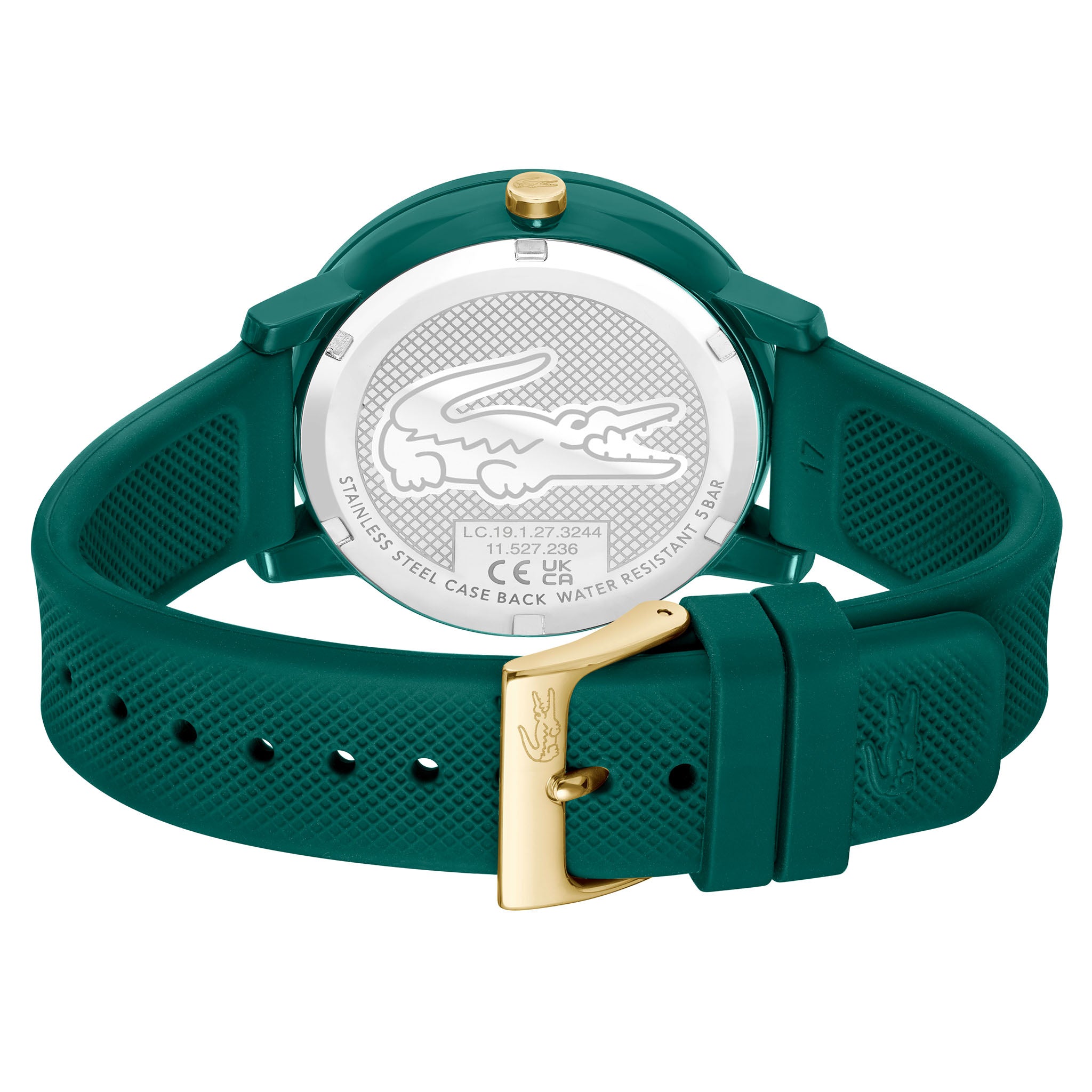Lacoste Silicone Green Dial Multi-function Women's Watch - 2001329