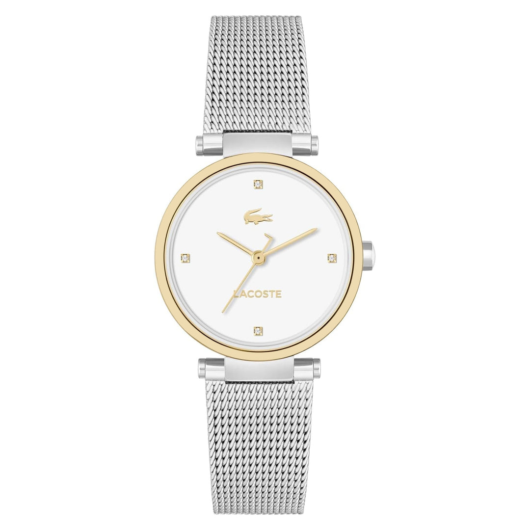 Lacoste Stainless Steel White Dial Women's Watch - 2001337