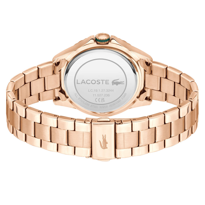 Lacoste Carnation Gold Steel Green Dial Women's Watch - 2001372