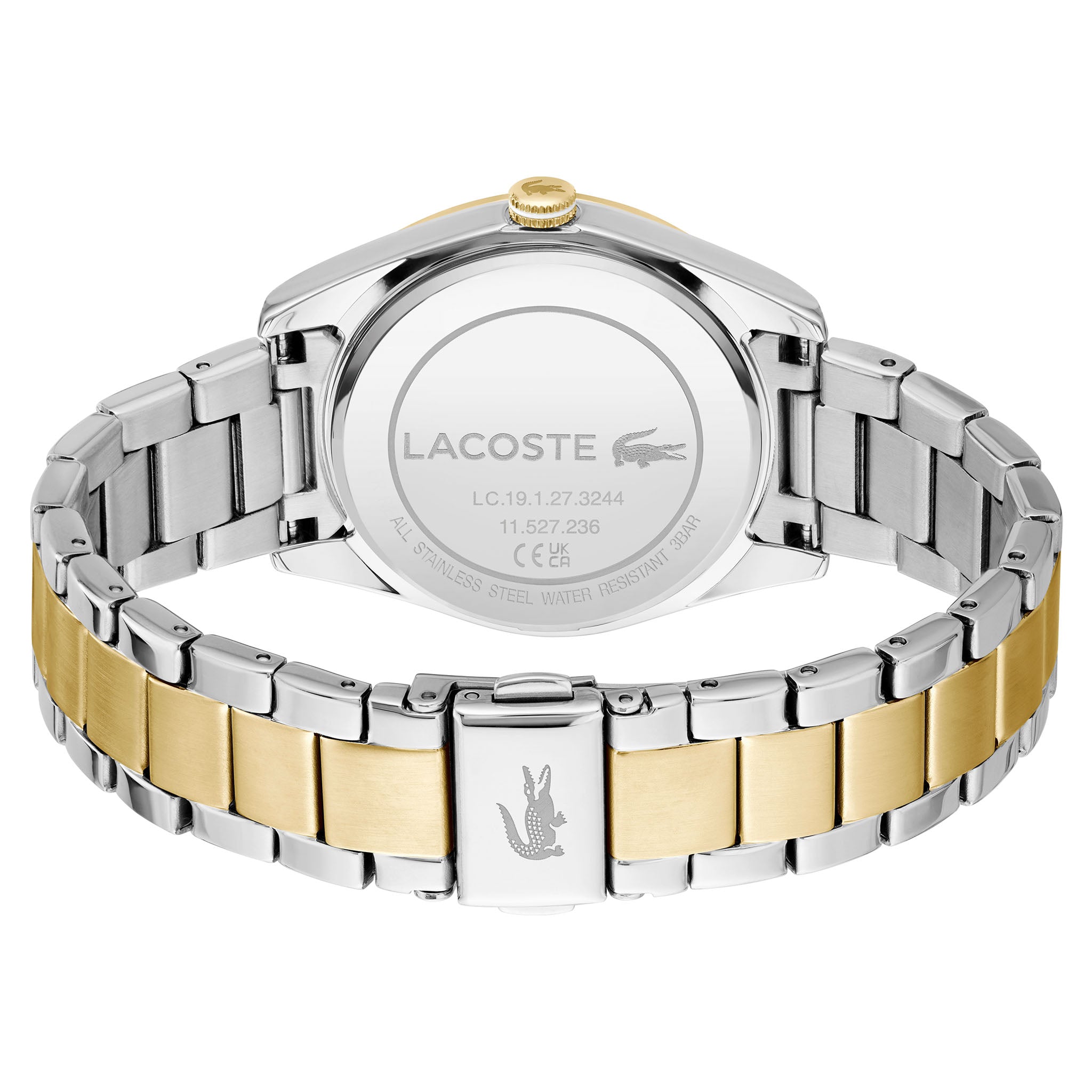 Lacoste Two-Tone Steel Dark Green Dial Women's Watch - 2001415