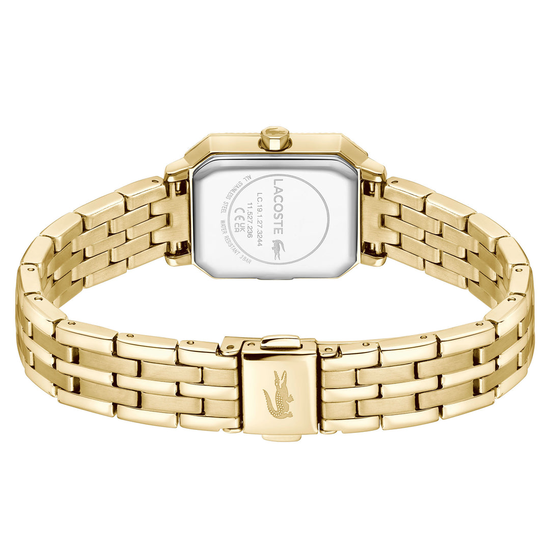 Lacoste Gold Steel Light Grey Dial Women's Watch - 2001441