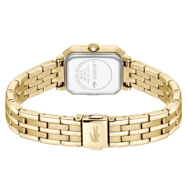 Lacoste Gold Steel Light Grey Dial Women's Watch - 2001441