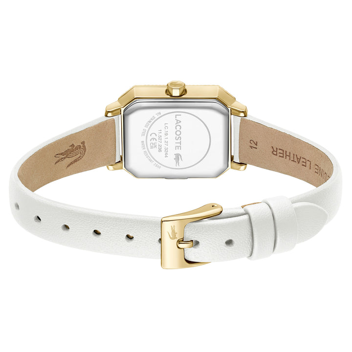 Lacoste White Leather Sage Dial Women's Watch - 2001443