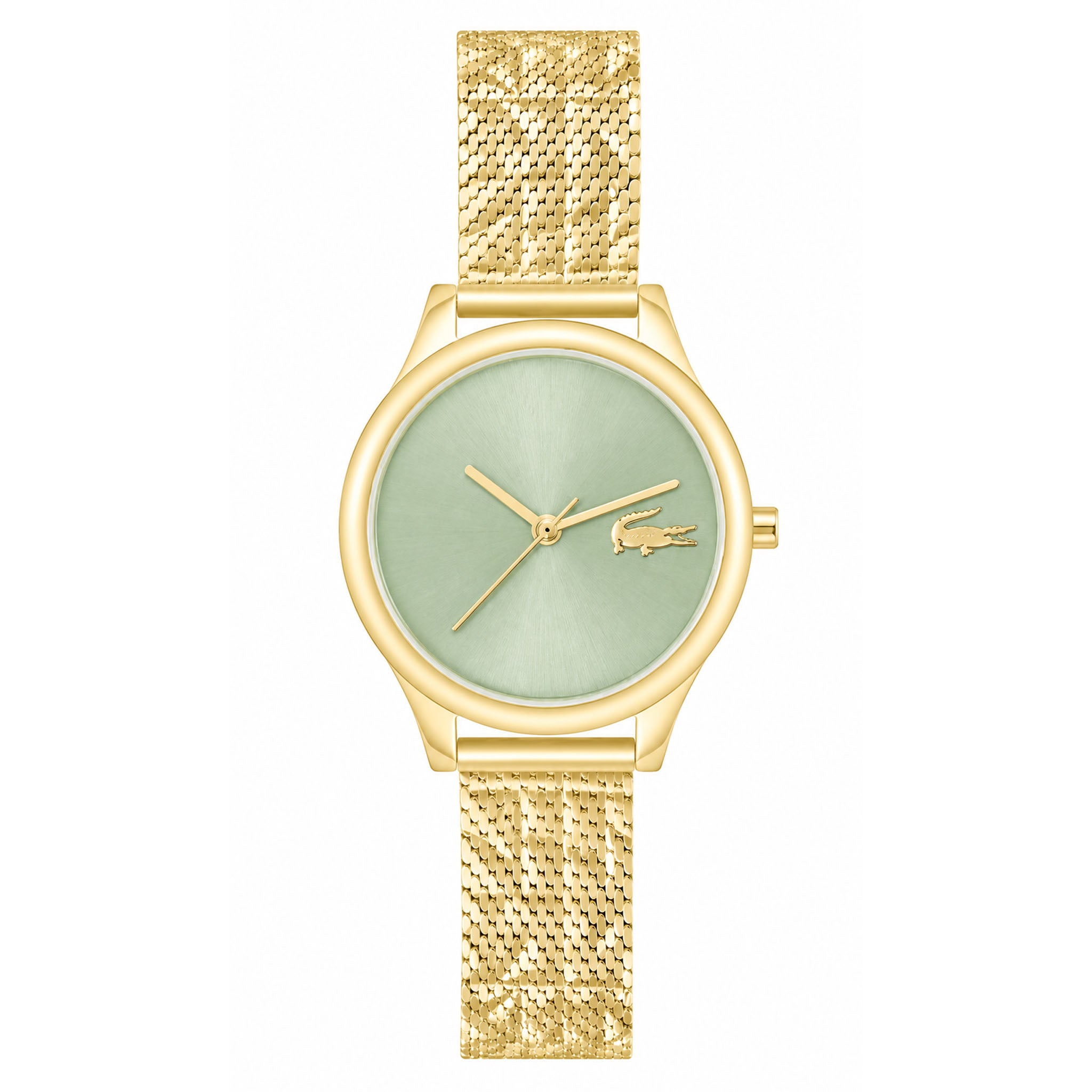 Lacoste Gold Steel Green Dial Women's Watch - 2001502