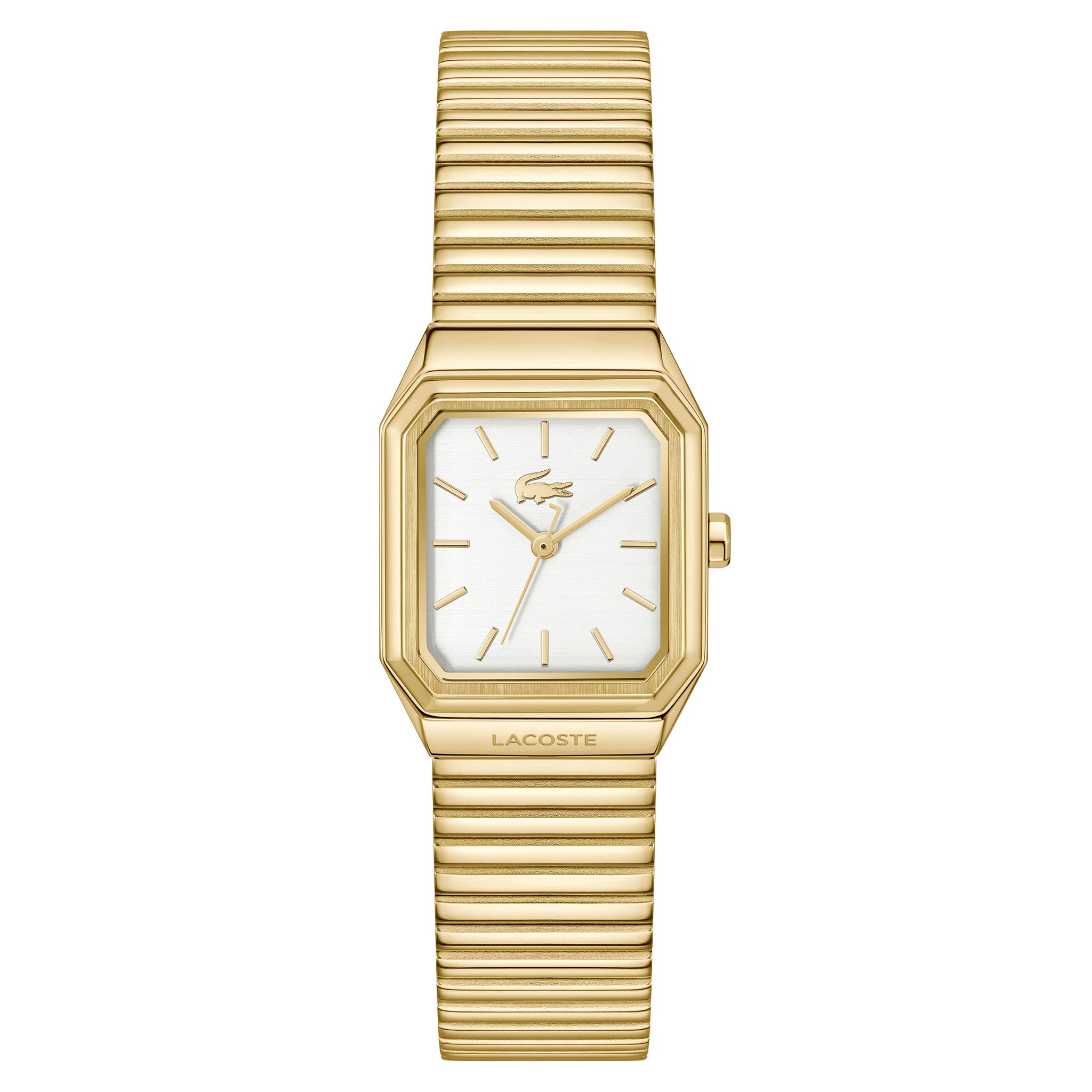 Lacoste Gold Steel White Dial Women's Watch - 2001505
