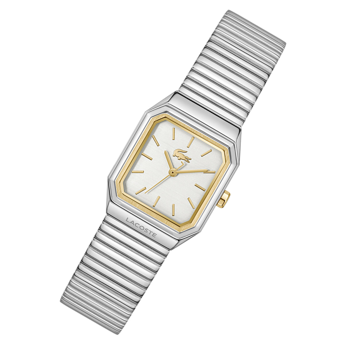 Lacoste Silver Steel White Dial Women's Watch - 2001506