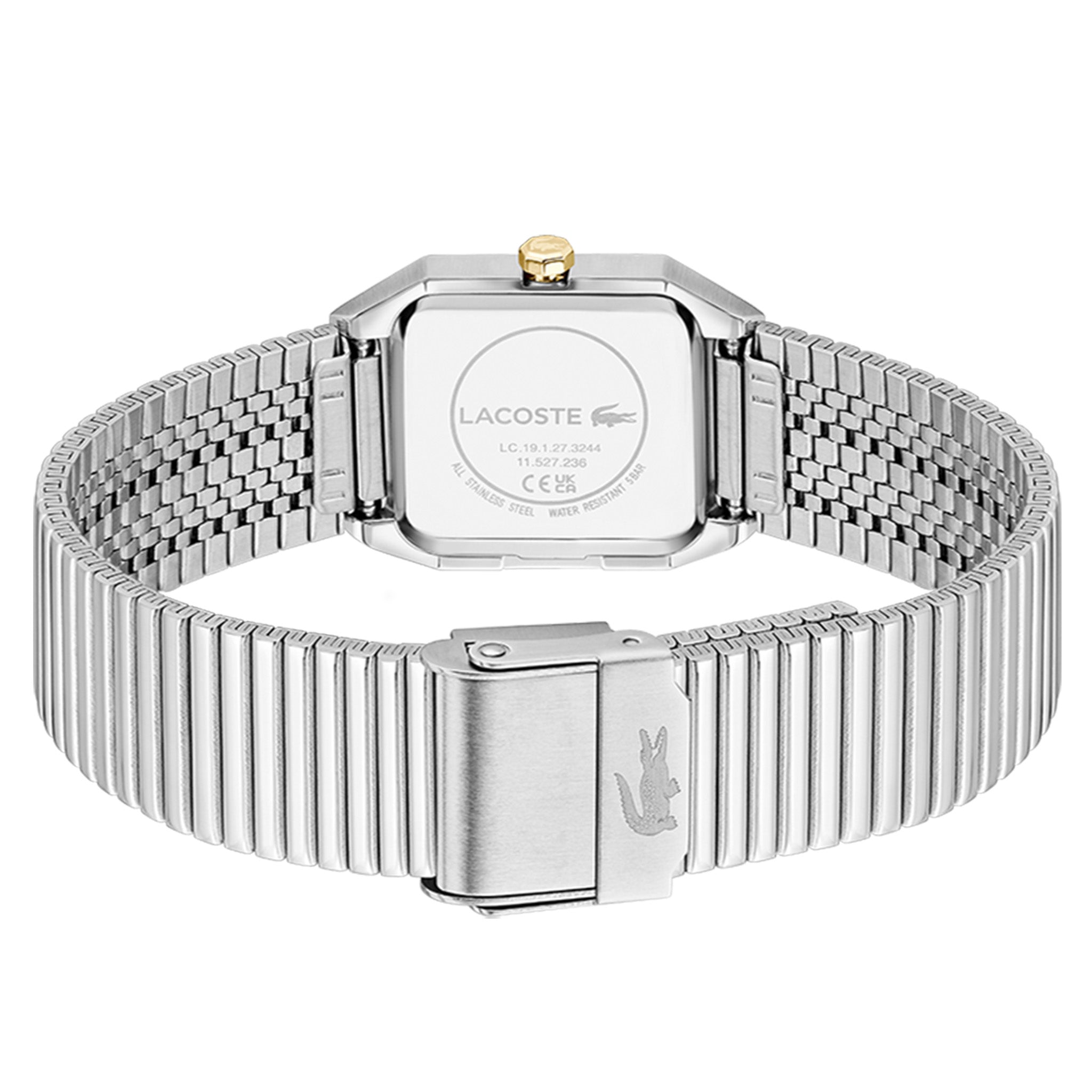 Lacoste Silver Steel White Dial Women's Watch - 2001506