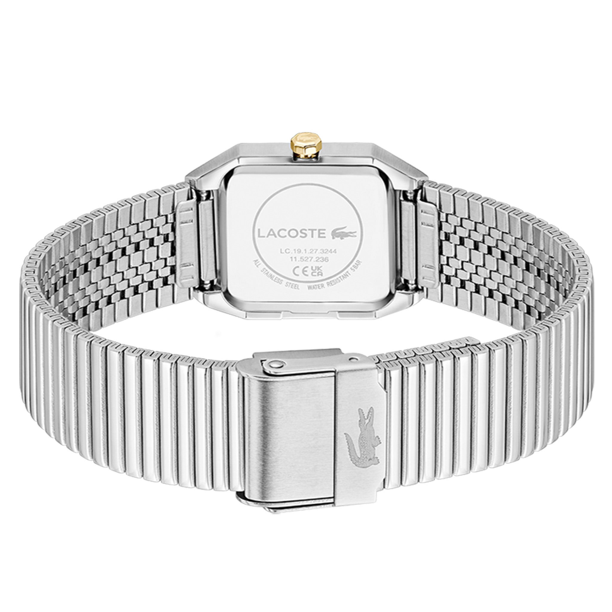 Lacoste Silver Steel White Dial Women's Watch - 2001506