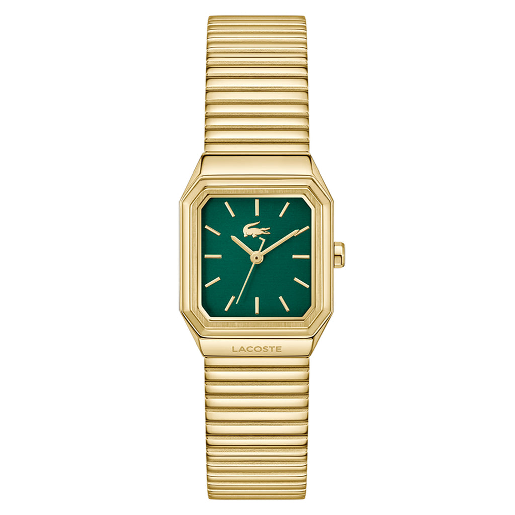 Lacoste Gold Steel Green Dial Women's Watch - 2001507