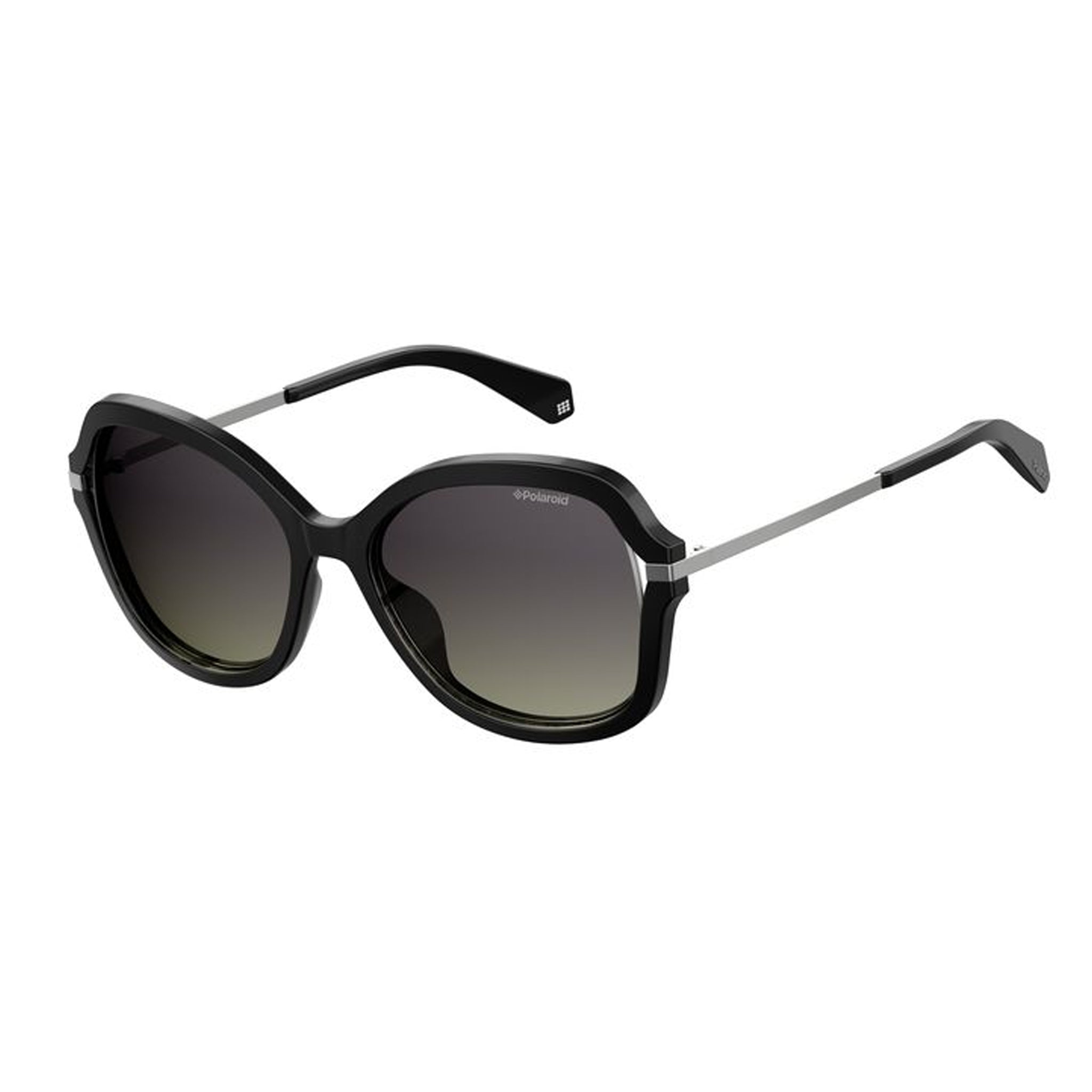 Polaroid Women's Sunglasses Square Frame Grey Shaded Polarized Lens  - Pld 4068/S