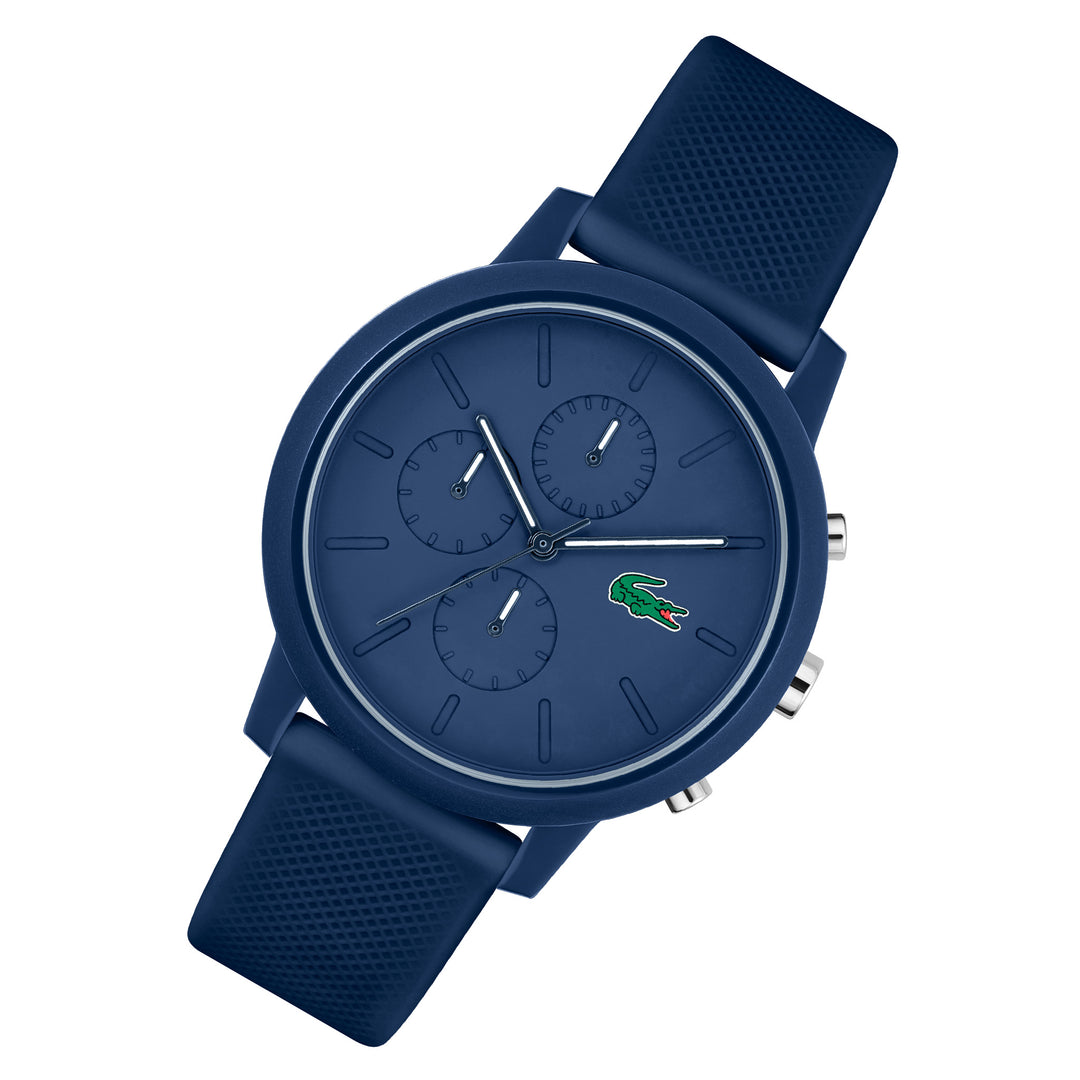 Men\'s 2011244 Watch Lacoste - Factory Australia – Navy The Chronograph Watch 12.12 Silicone