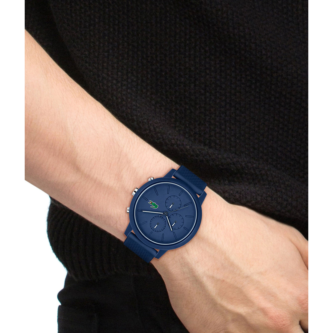 Lacoste 12.12 Navy Silicone Chronograph Men's Watch - 2011244