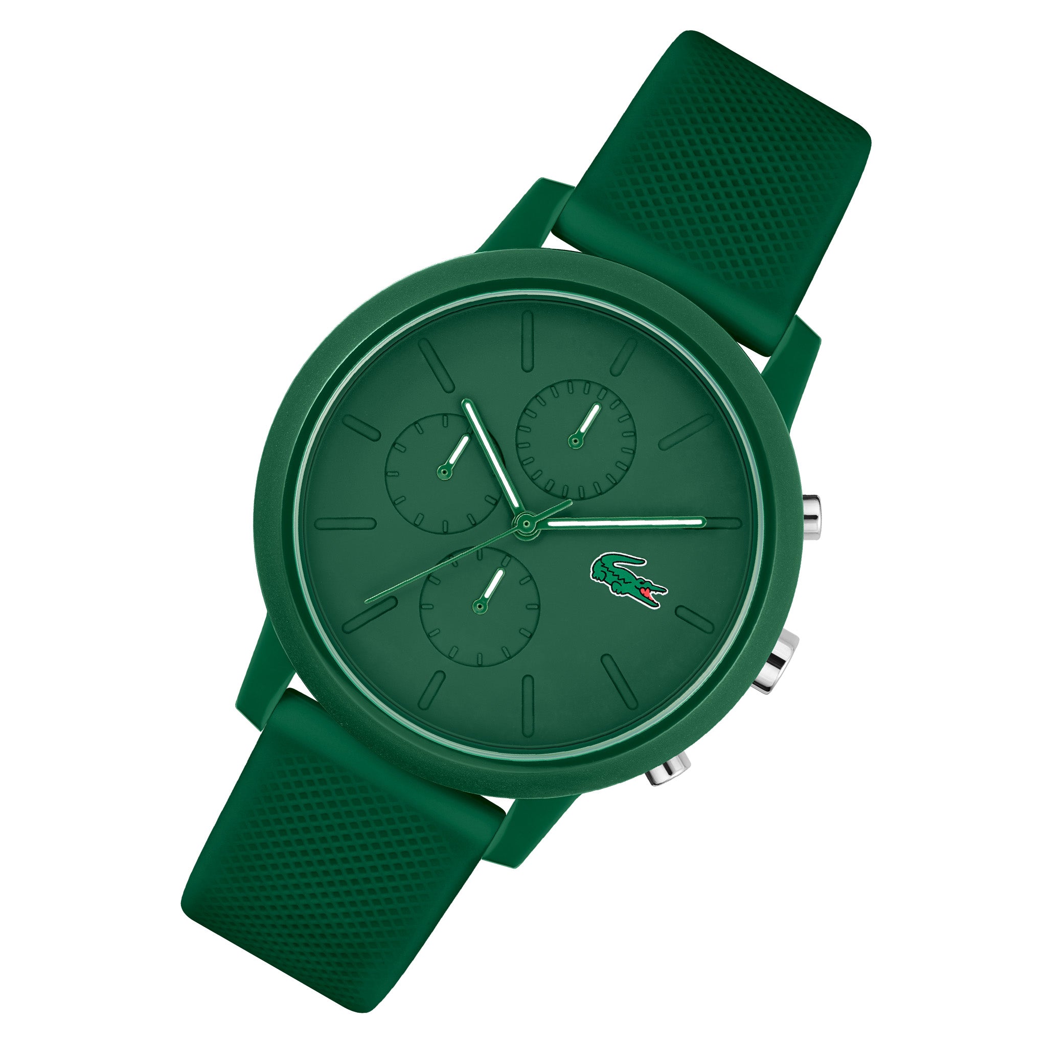 Lacoste 12.12 Green Silicone Chronograph Men's Watch - 2011245