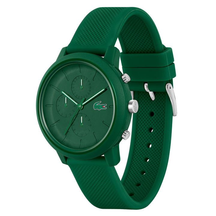 Lacoste 12.12 Green Silicone Chronograph Men's Watch - 2011245
