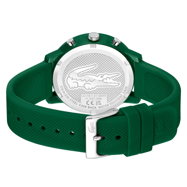 Lacoste 12.12 Green Silicone Chronograph Men's Watch - 2011245