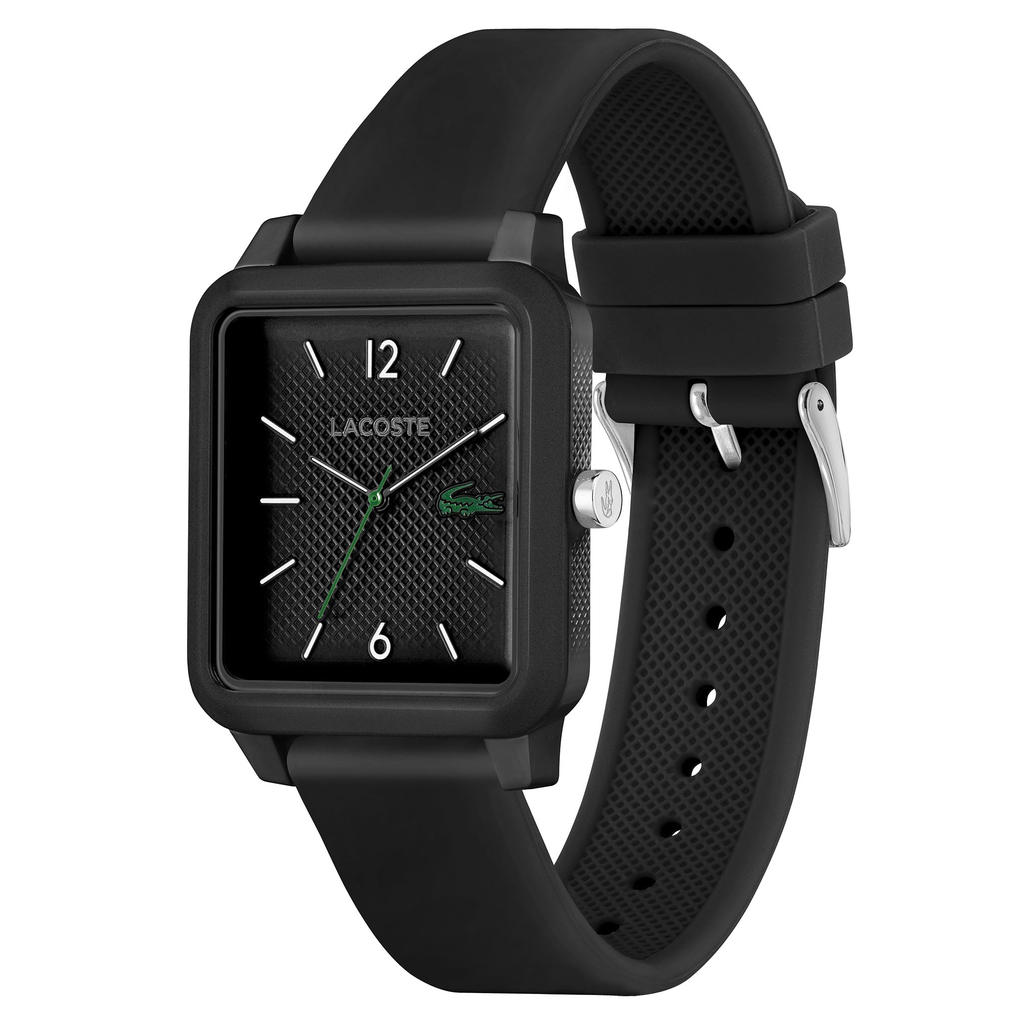 Lacoste 12.12 Black Silicone Men's Watch - 2011249