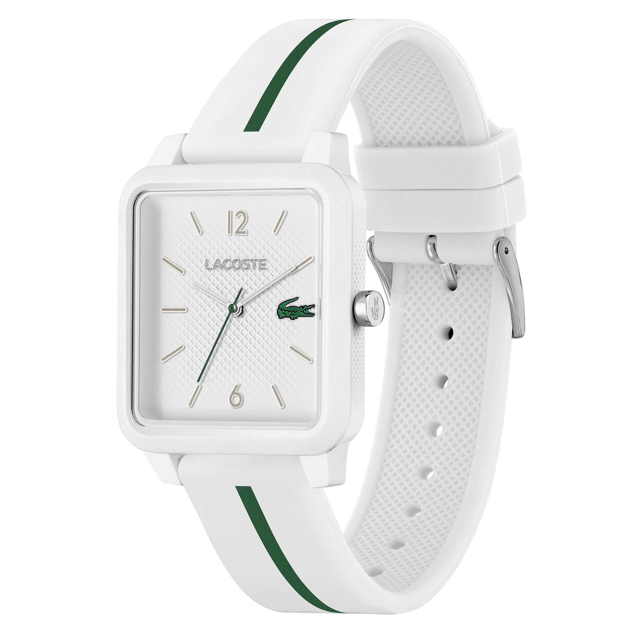 Lacoste 12.12 White Silicone Men's Watch - 2011251