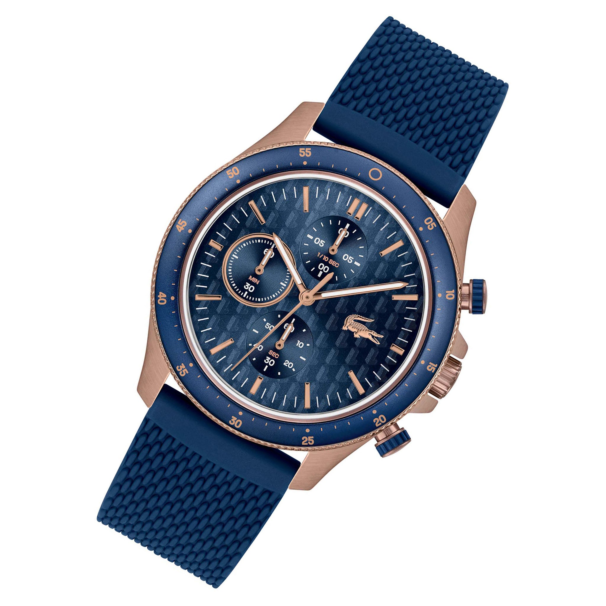 Lacoste Blue Silicone Chronograph Men's Watch - 2011253
