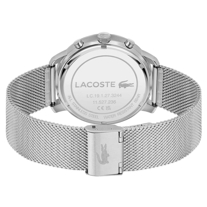 Lacoste Stainless Steel Mesh Blue Dial Multi-function Men's Watch - 2011256