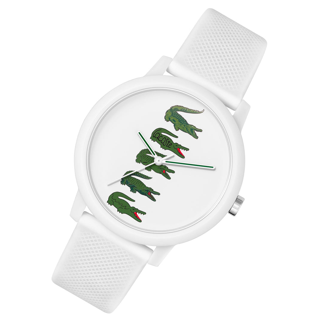 Lacoste 12.12 White Silicone Men's Watch - 2011280