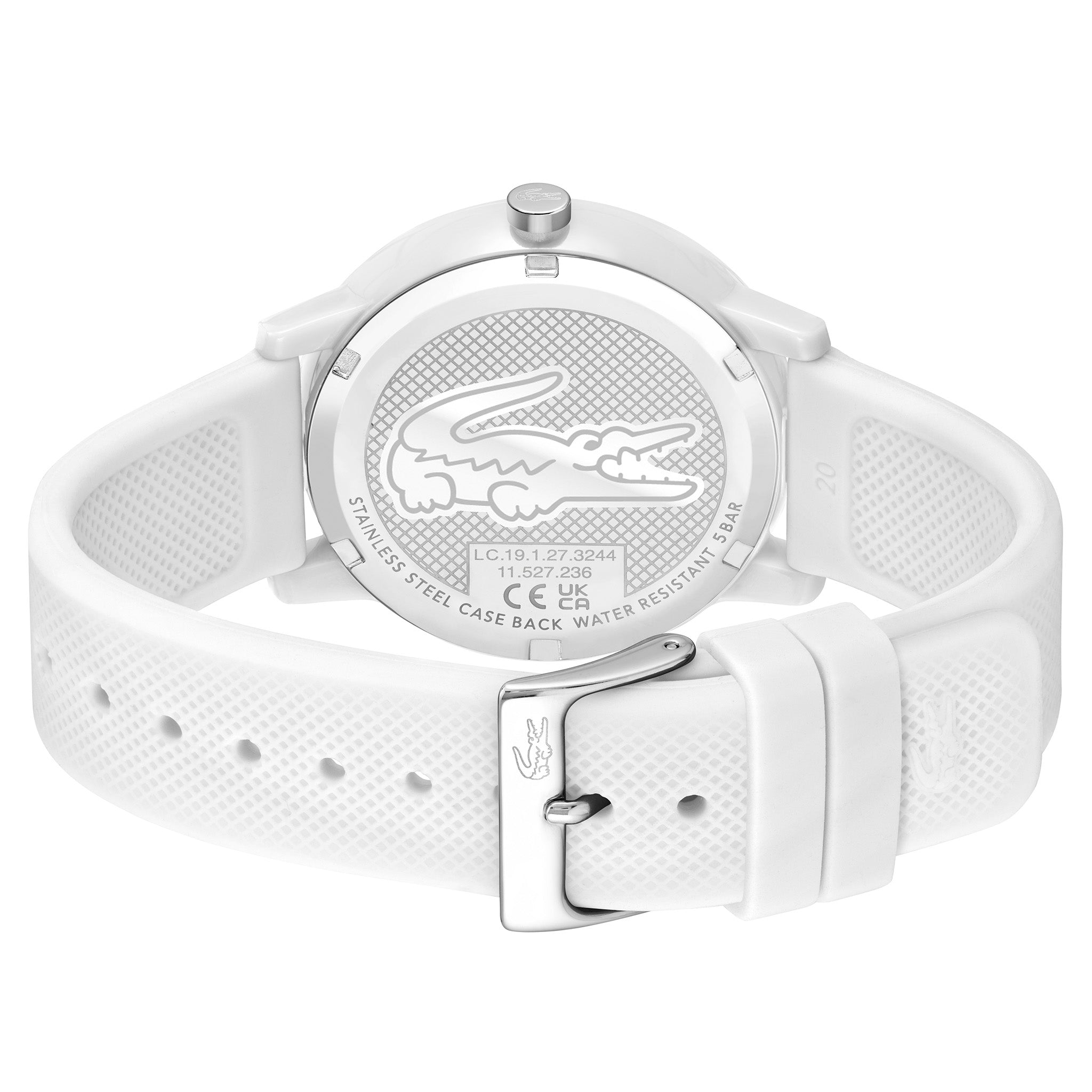 Lacoste 12.12 White Silicone Men's Watch - 2011280