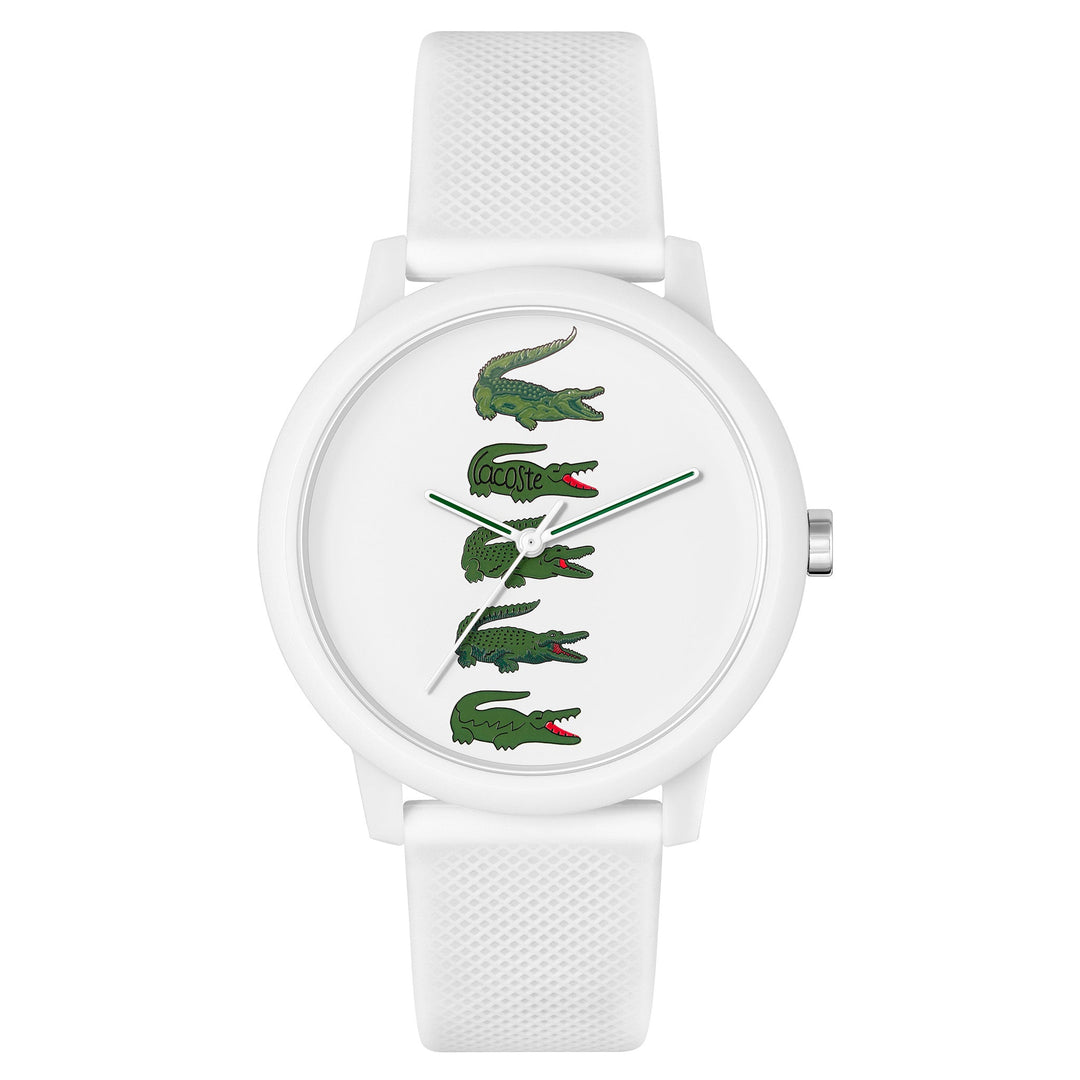 Lacoste 12.12 White Silicone Men's Watch - 2011280