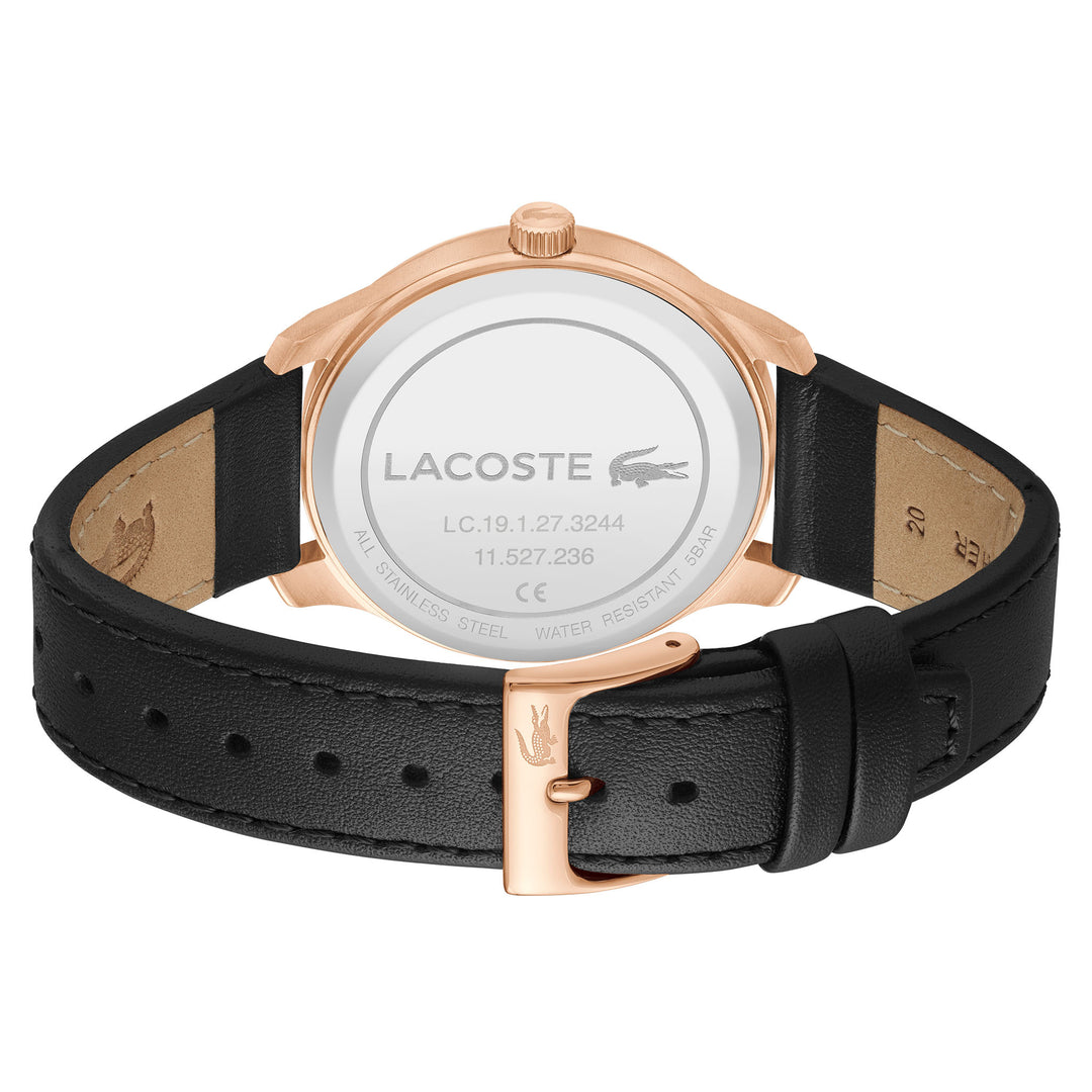 Lacoste Black Leather Men's Watch - 2011323